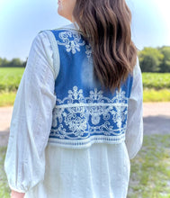 Load image into Gallery viewer, Shania Denim Vest w/ Embroidery