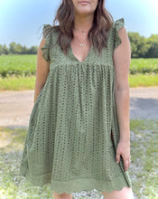 Load image into Gallery viewer, Elise Eyelet Dress