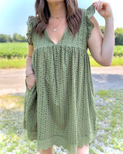 Load image into Gallery viewer, Elise Eyelet Dress