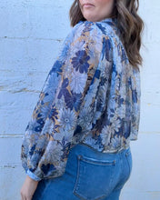 Load image into Gallery viewer, Blue Daisy Blouse