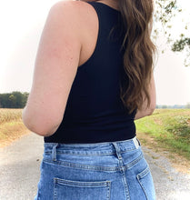 Load image into Gallery viewer, Black Ribbed Shapewear Bodysuit