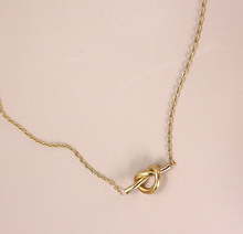 Load image into Gallery viewer, Gold Knot Necklace