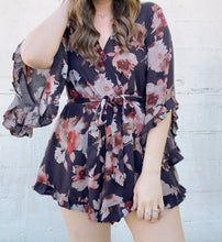 Load image into Gallery viewer, Washed Floral Playsuit