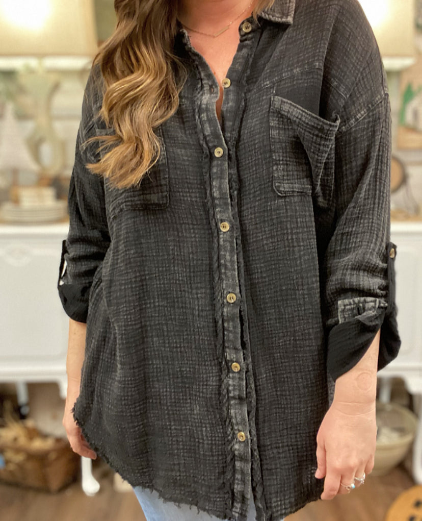 Marnie Mineral Washed Shirt