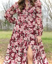 Load image into Gallery viewer, Magenta Floral Maxi/Duster
