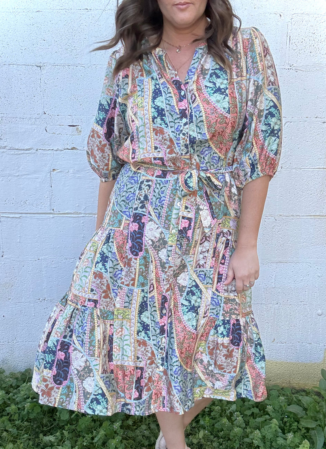 Aria Boho Midi Dress