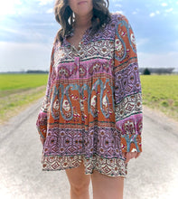Load image into Gallery viewer, Paisley Print Shirt Dress
