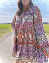 Load image into Gallery viewer, Paisley Print Shirt Dress
