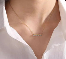 Load image into Gallery viewer, Gold Sparkle Bar Necklace
